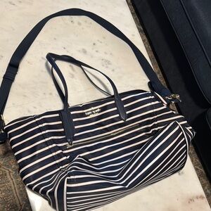 Kate Spade Blue and White Travel Bag